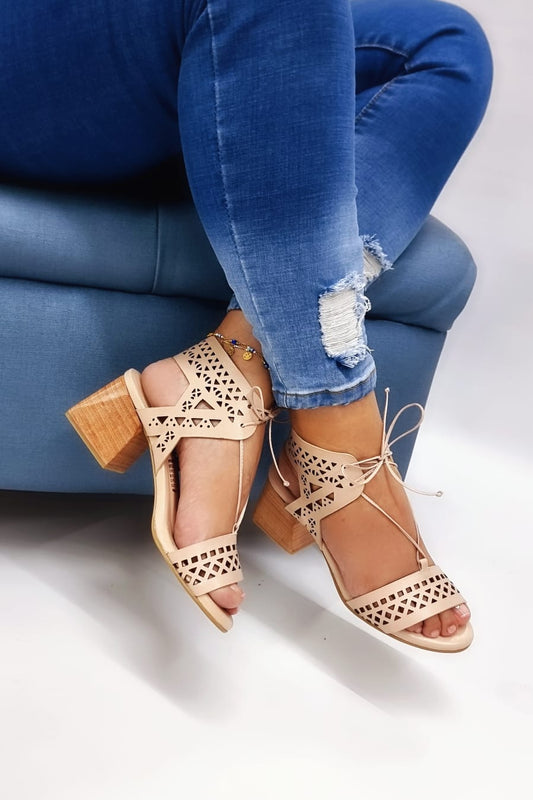 Tacones Fani color nude